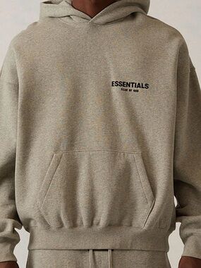 Essentials Fear of God Dark Oatmeal Hoodie